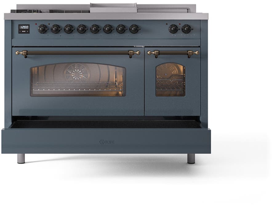 Ilve UP48FSNMPBGBLP Blue Grey With Bronze Trim, Lp