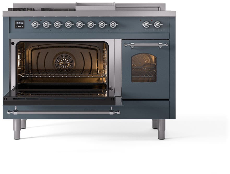 Ilve UP48FSNMPBGCLP Blue Grey With Chrome Trim, Lp