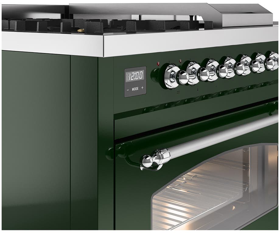 Ilve UP48FSNMPEGCLP Emerald Green With Chrome Trim, Lp