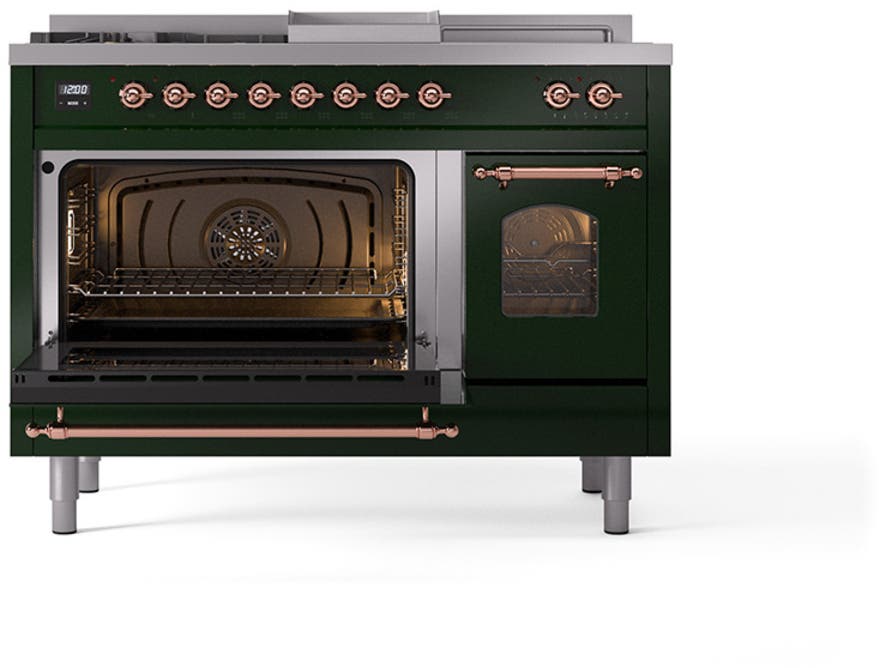 Ilve UP48FSNMPEGPLP Emerald Green With Copper Trim, Lp