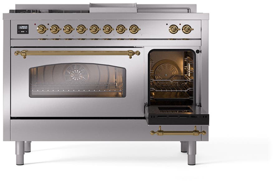 Ilve UP48FSNMPSSG Stainless Steel Brass