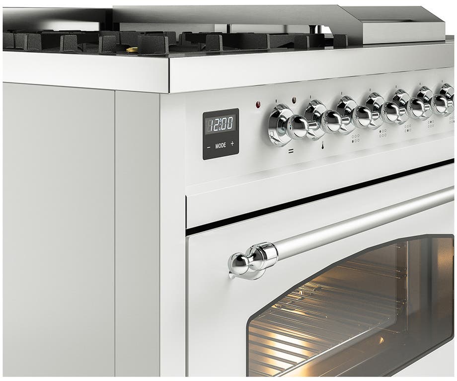 Ilve UP48FSNMPWHCLP White With Chrome Trim, Lp