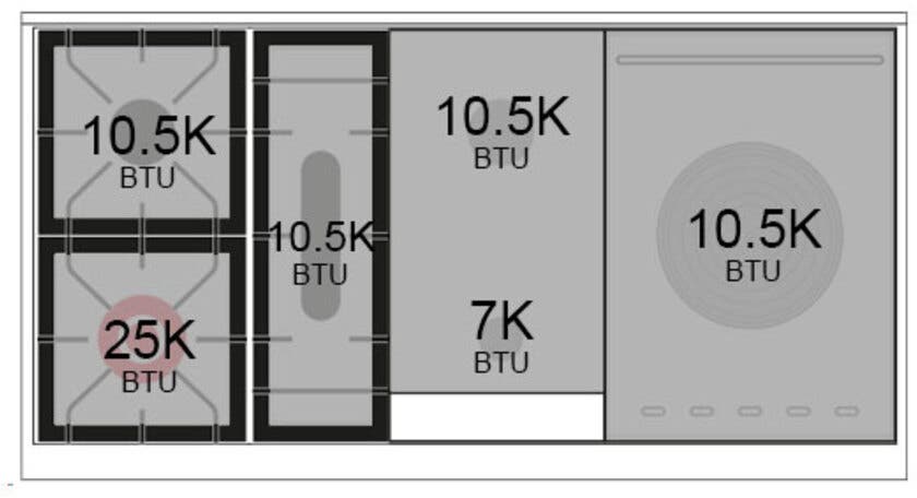 Ilve UP48FSQNMPBGC Blue Grey With Chrome Trim
