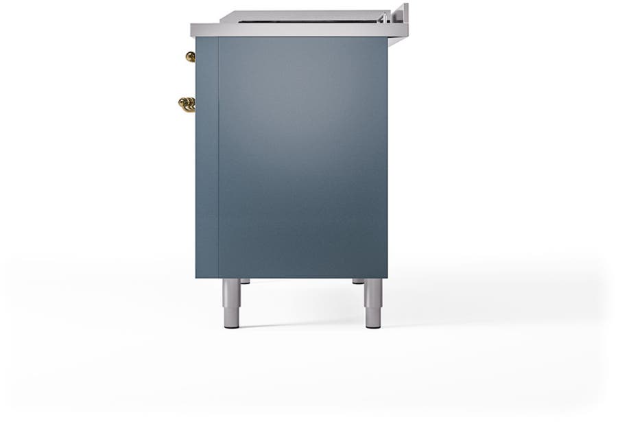 Ilve UP48FSQNMPBGG Blue Grey With Brass Trim