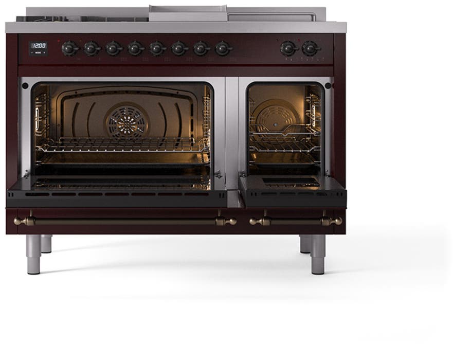 Ilve UP48FSQNMPBUBLP Burgundy With Bronze Trim, Lp