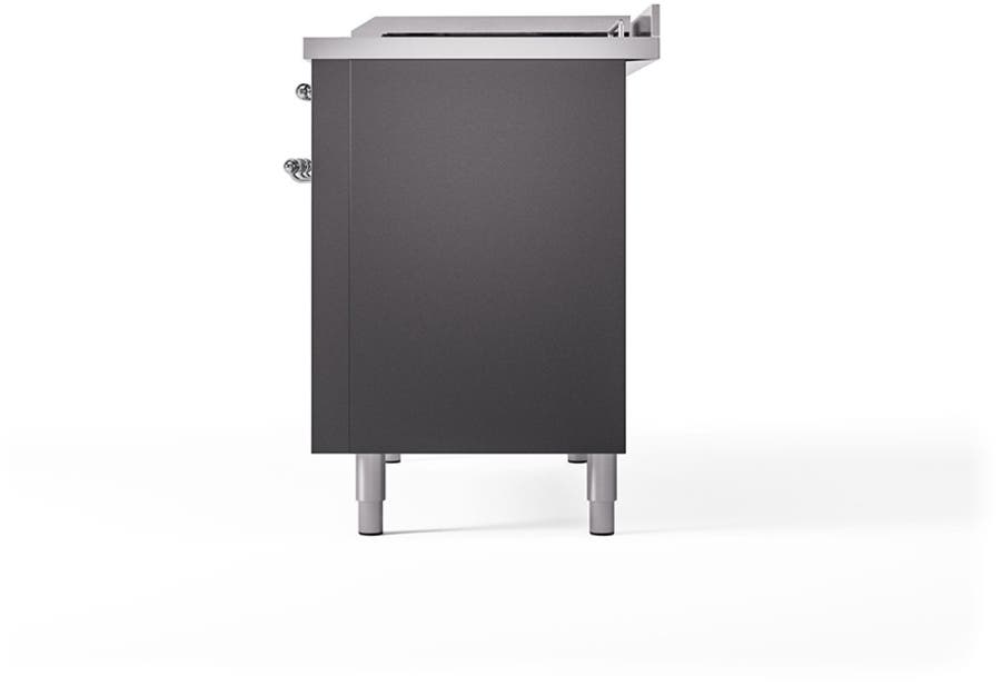 Ilve UP48FSQNMPMGCLP Graphite Matte With Chrome Trim, Lp