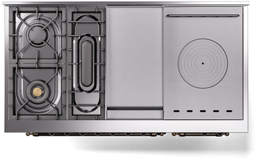 Ilve UP48FSQNMPWHBLP White With Bronze Trim, Lp