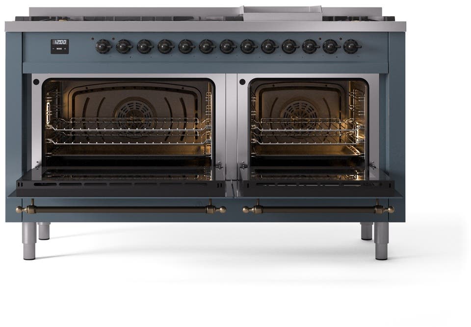 Ilve UP60FNMPBGBLP Blue Grey With Bronze Trim, Lp