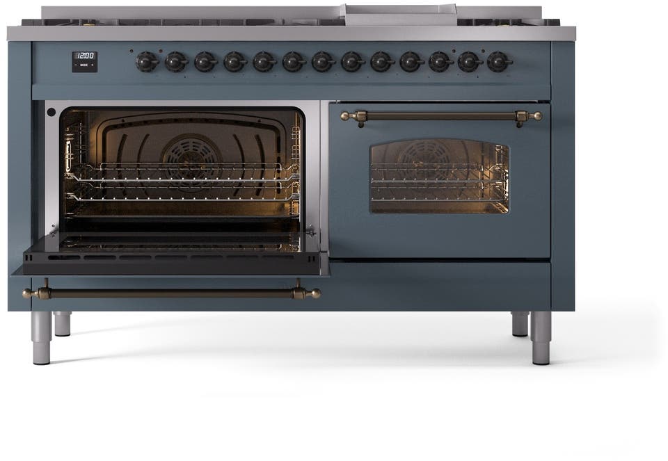 Ilve UP60FNMPBGBLP Blue Grey With Bronze Trim, Lp