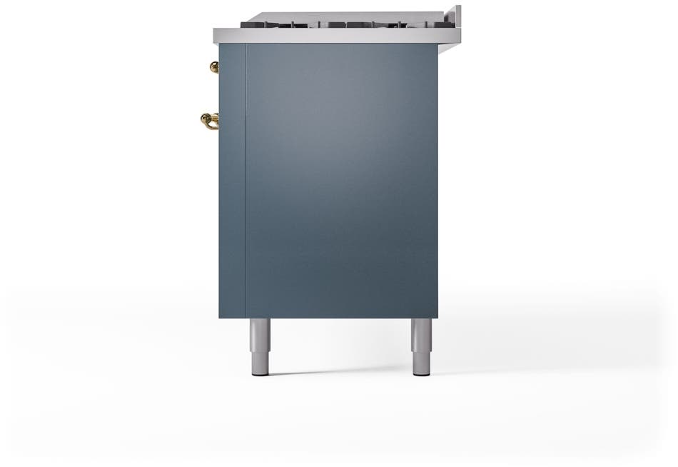 Ilve UP60FNMPBGGLP Blue Grey With Brass Trim, Lp