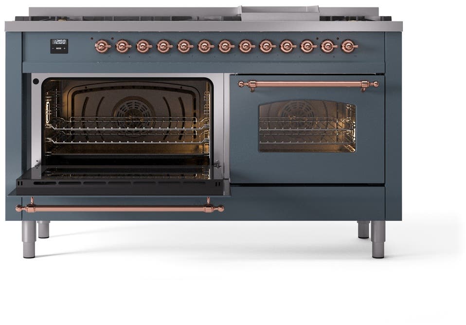 Ilve UP60FNMPBGPLP Blue Grey With Copper Trim, Lp