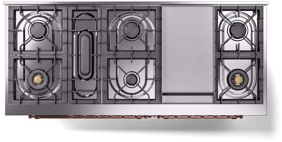 Ilve UP60FNMPBGPLP Blue Grey With Copper Trim, Lp
