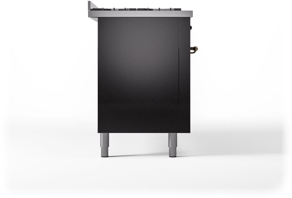 Ilve UP60FNMPBKBLP Glossy Black With Bronze Trim, Lp