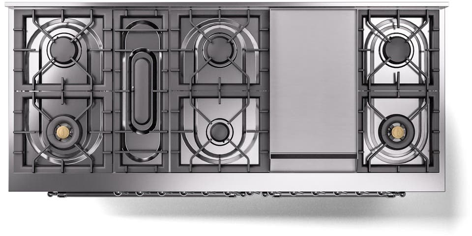 Ilve UP60FNMPBKCLP Glossy Black With Chrome Trim, Lp