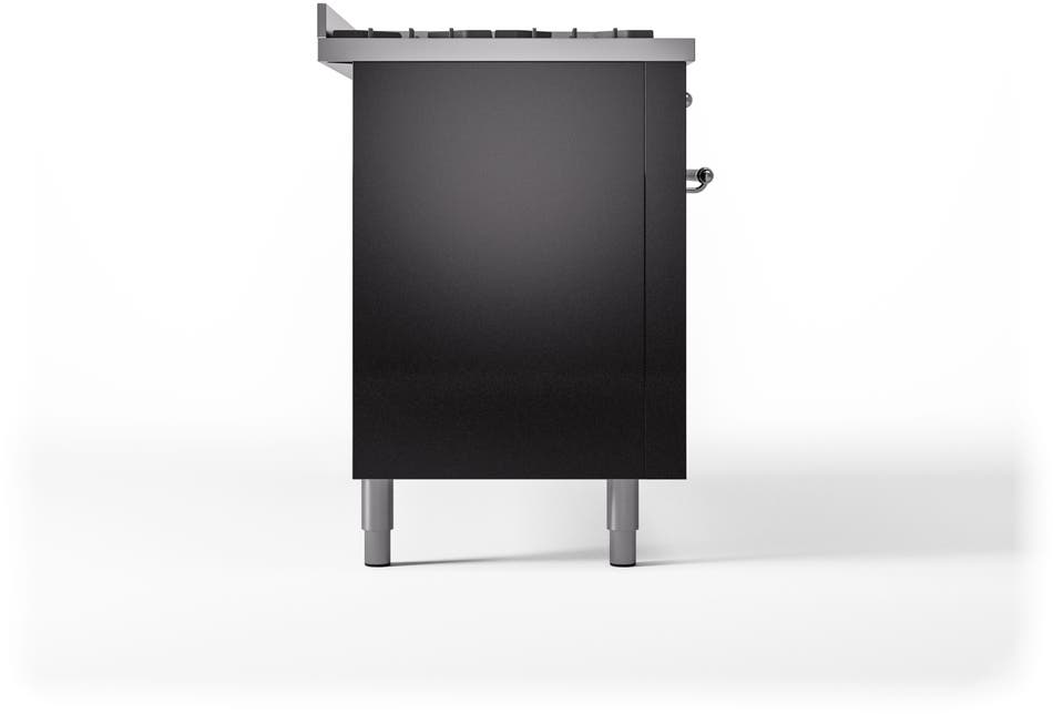 Ilve UP60FNMPBKCLP Glossy Black With Chrome Trim, Lp