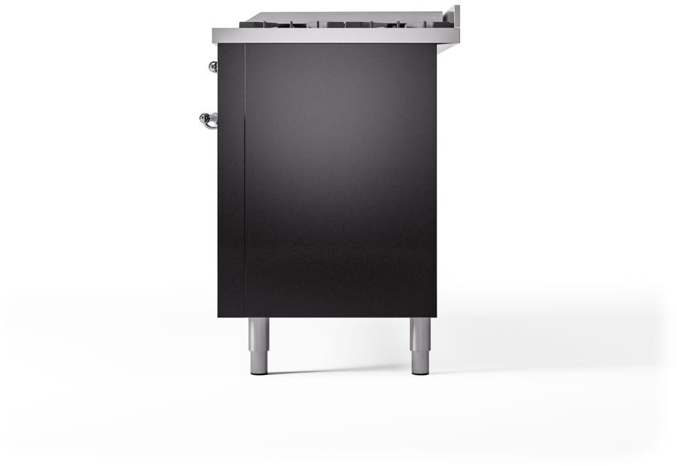 Ilve UP60FNMPBKCLP Glossy Black With Chrome Trim, Lp