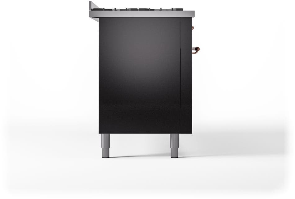 Ilve UP60FNMPBKPLP Glossy Black With Copper Trim, Lp