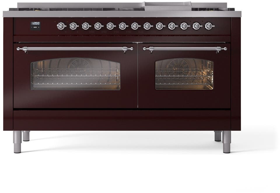 Ilve UP60FNMPBUC Burgundy Chrome
