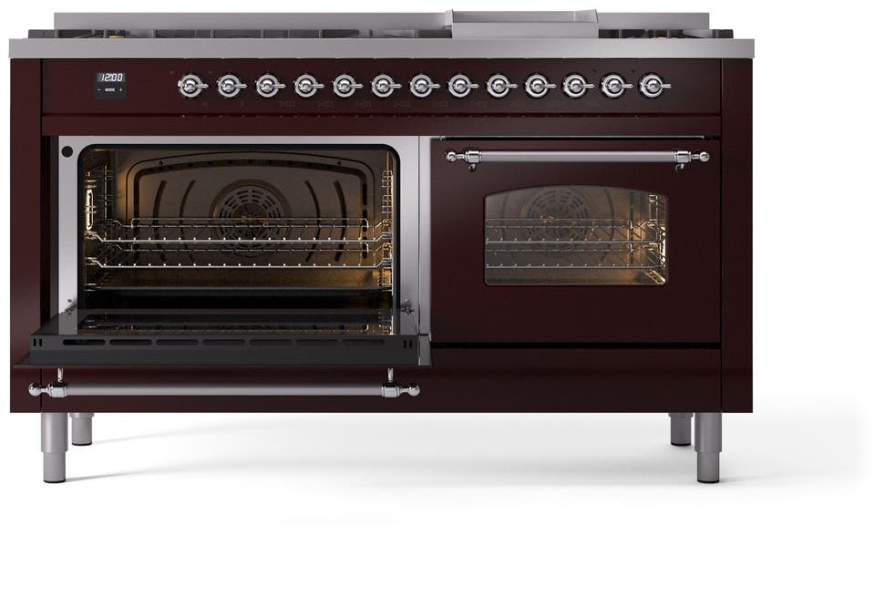 Ilve UP60FNMPBUC Burgundy Chrome