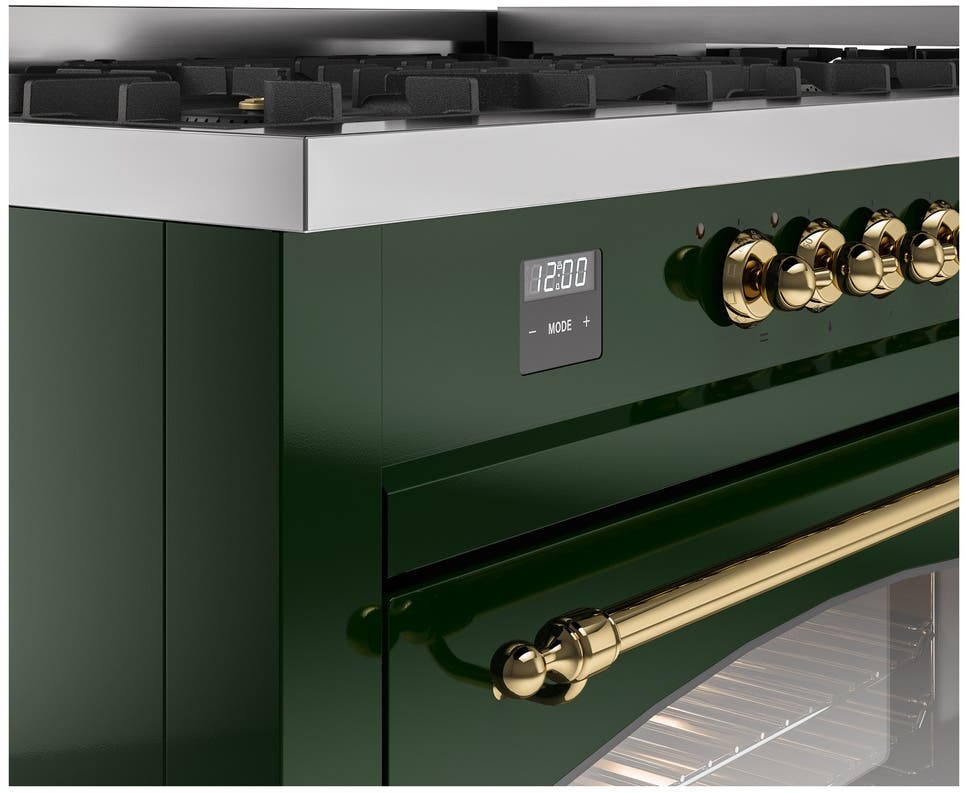 Ilve UP60FNMPEGGLP Emerald Green With Brass Trim, Lp