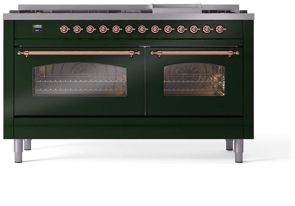 Ilve UP60FNMPEGPLP Emerald Green With Copper Trim, Lp