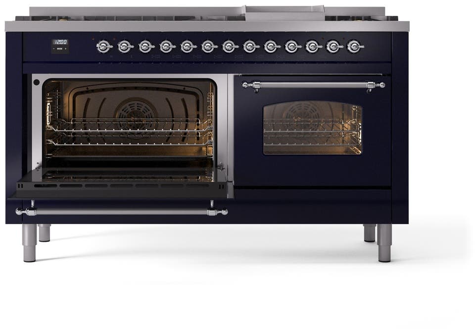 Ilve UP60FNMPMBCLP Midnight Blue With Chrome Trim, Lp