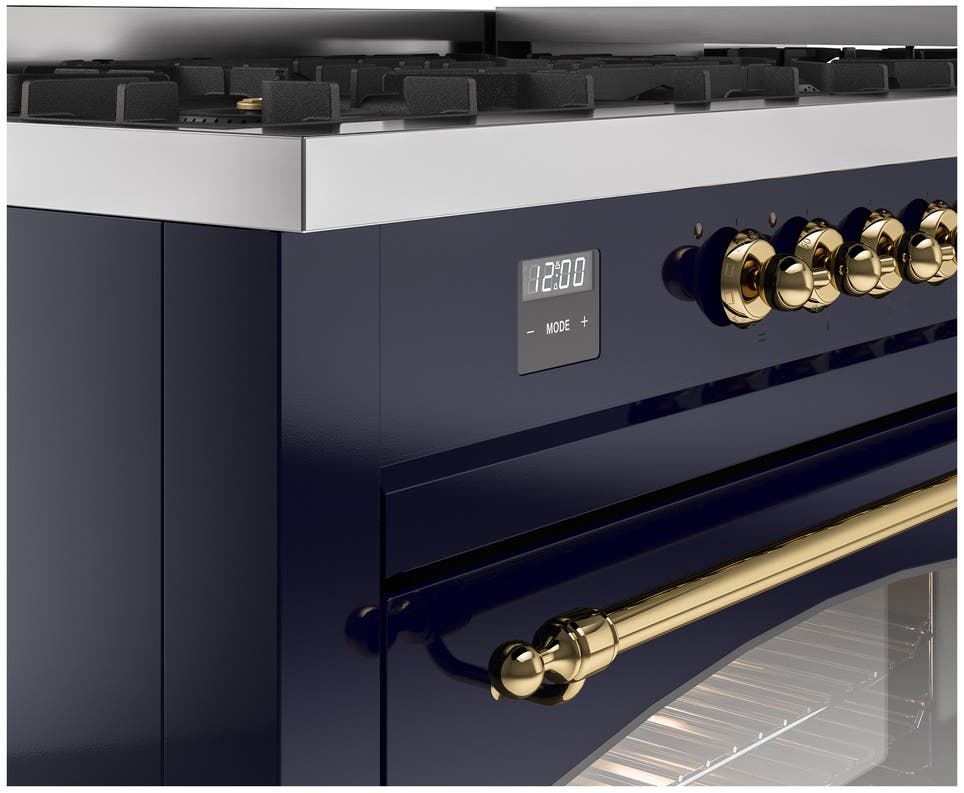 Ilve UP60FNMPMBGLP Midnight Blue With Brass Trim, Lp