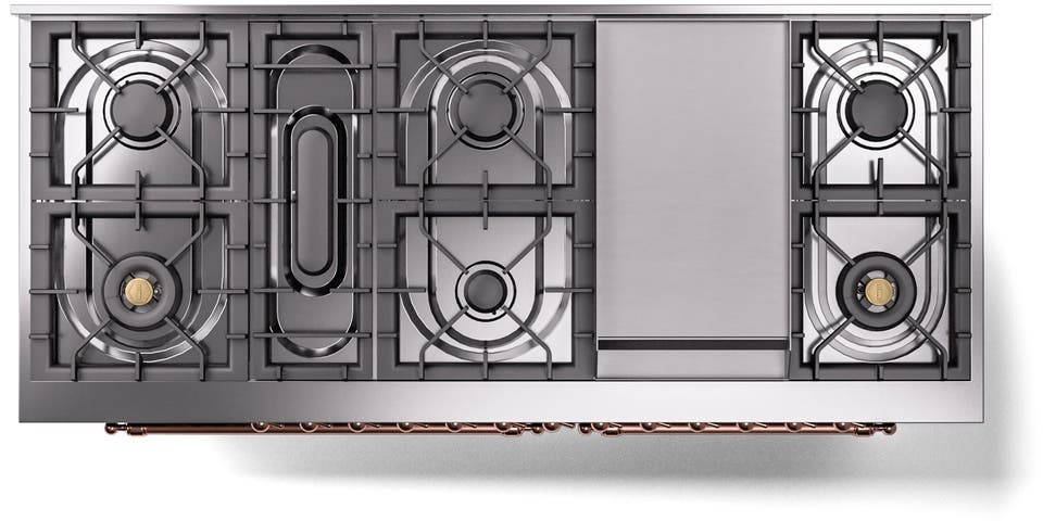 Ilve UP60FNMPMBPLP Midnight Blue With Copper Trim, Lp