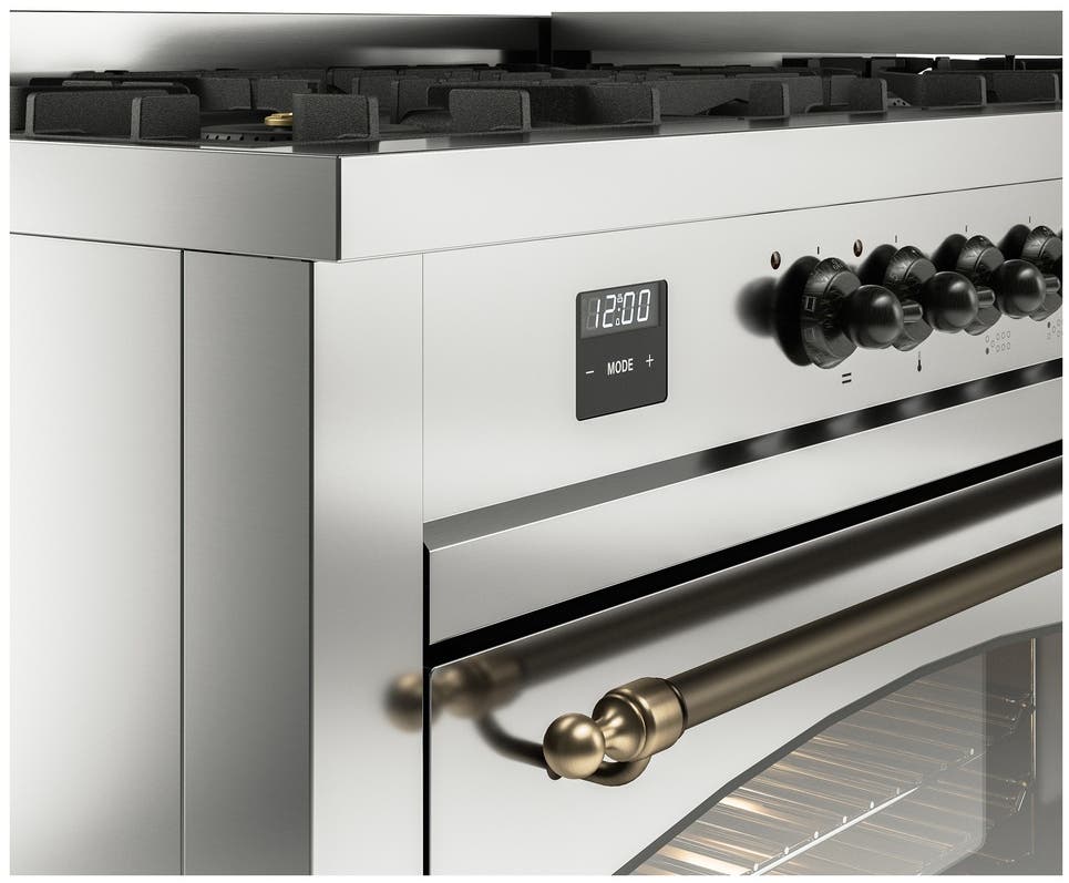 Ilve UP60FNMPSSB Stainless Steel Burnt