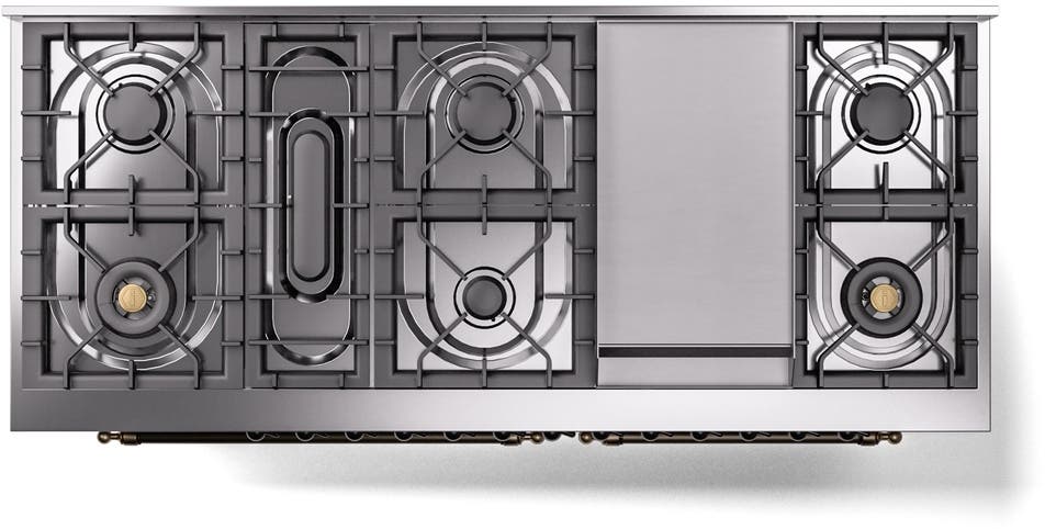 Ilve UP60FNMPSSBLP Stainless Steel With Bronze Trim, Lp