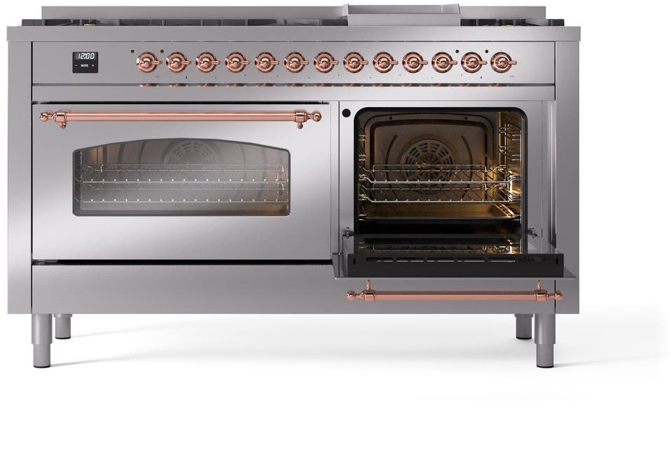 Ilve UP60FNMPSSPLP Stainless Steel With Copper Trim, Lp