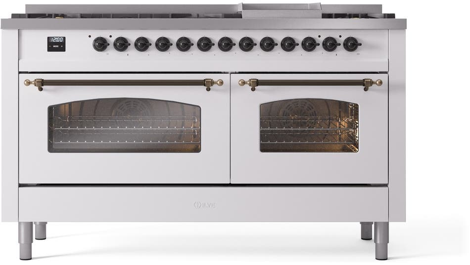 Ilve UP60FNMPWHBLP White With Bronze Trim, Lp