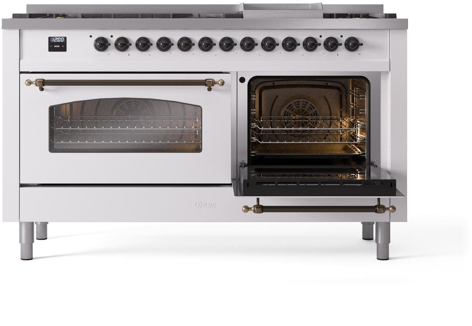 Ilve UP60FNMPWHBLP White With Bronze Trim, Lp
