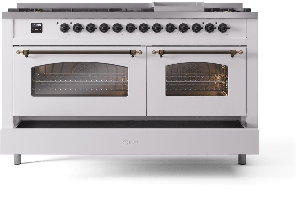 Ilve UP60FNMPWHBLP White With Bronze Trim, Lp