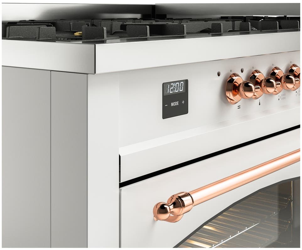 Ilve UP60FNMPWHPLP White With Copper Trim, Lp