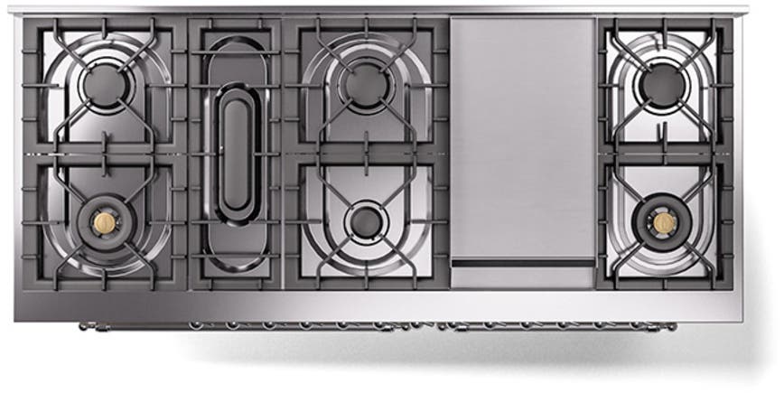 Ilve UP60FQNMPAWCLP Antique White With Chrome Trim, Lp