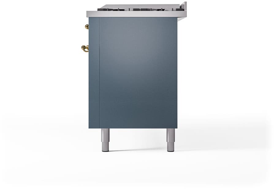 Ilve UP60FQNMPBGGLP Blue Grey With Brass Trim, Lp