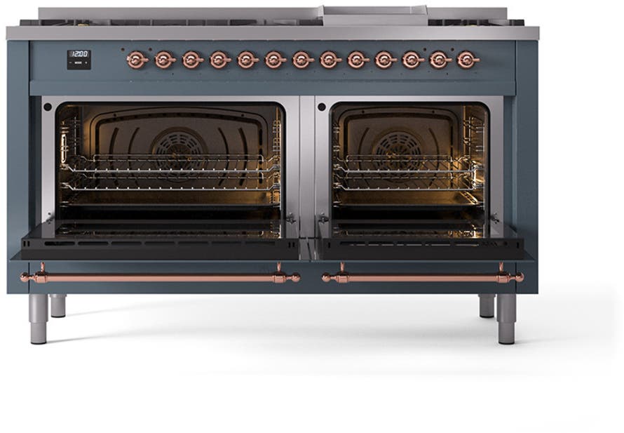 Ilve UP60FQNMPBGPLP Blue Grey With Copper Trim, Lp
