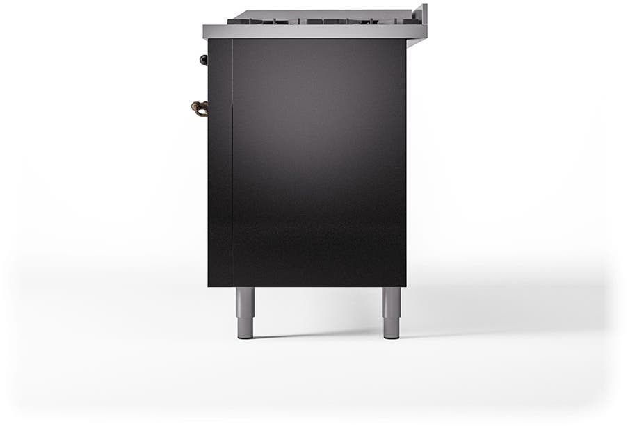 Ilve UP60FQNMPBKBLP Glossy Black With Bronze Trim, Lp
