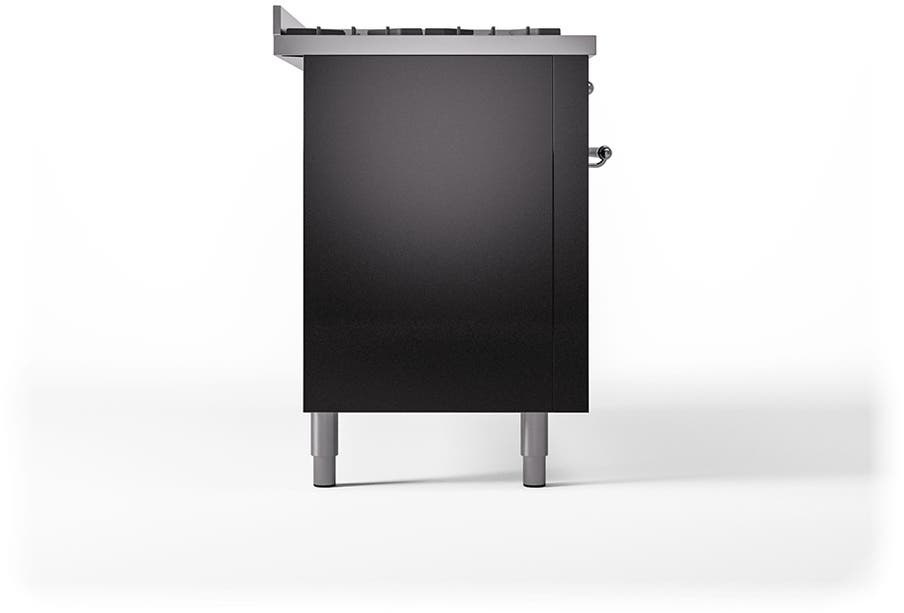 Ilve UP60FQNMPBKC Glossy Black With Chrome Trim