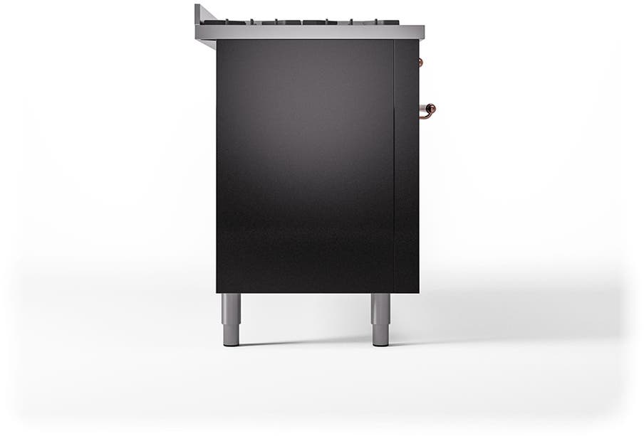 Ilve UP60FQNMPBKP Glossy Black With Copper Trim