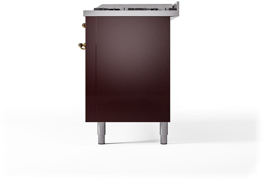 Ilve UP60FQNMPBUGLP Burgundy With Brass Trim, Lp