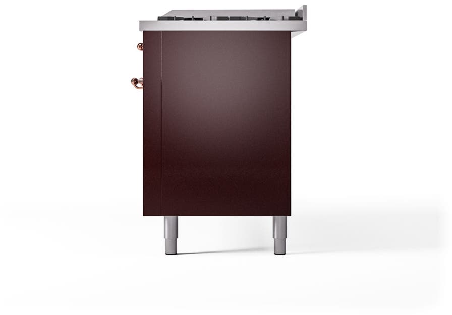 Ilve UP60FQNMPBUPLP Burgundy With Copper Trim, Lp