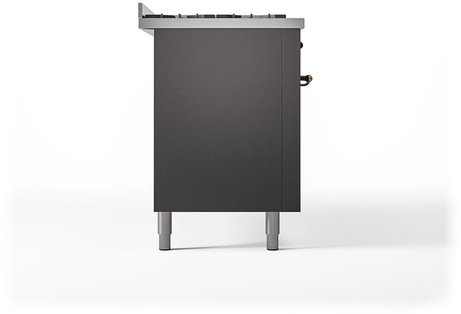 Ilve UP60FQNMPMGBLP Graphite Matte With Bronze Trim, Lp