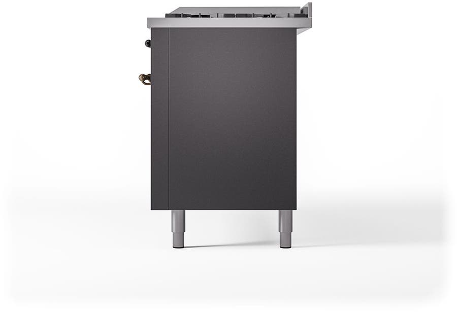 Ilve UP60FQNMPMGBLP Graphite Matte With Bronze Trim, Lp