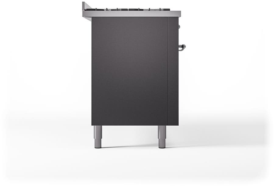 Ilve UP60FQNMPMGC Graphite Matte With Chrome Trim