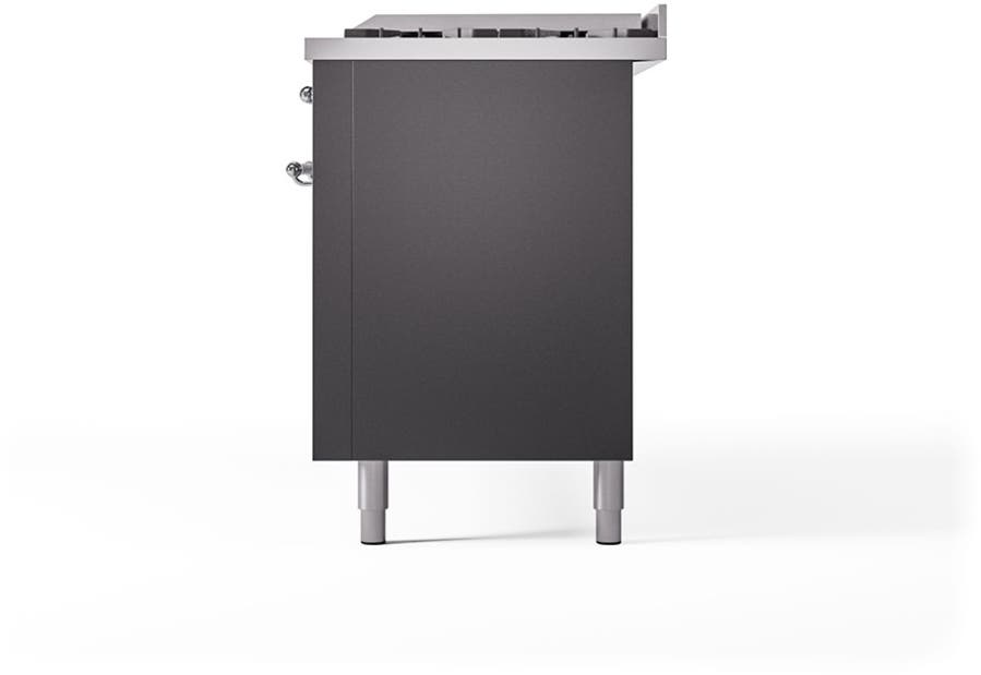 Ilve UP60FQNMPMGCLP Graphite Matte With Chrome Trim, Lp