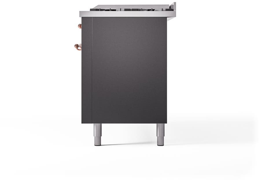 Ilve UP60FQNMPMGPLP Graphite Matte With Copper Trim, Lp