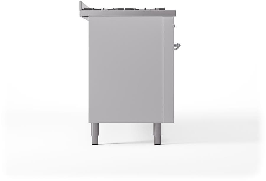 Ilve UP60FQNMPWHCLP White With Chrome Trim, Lp