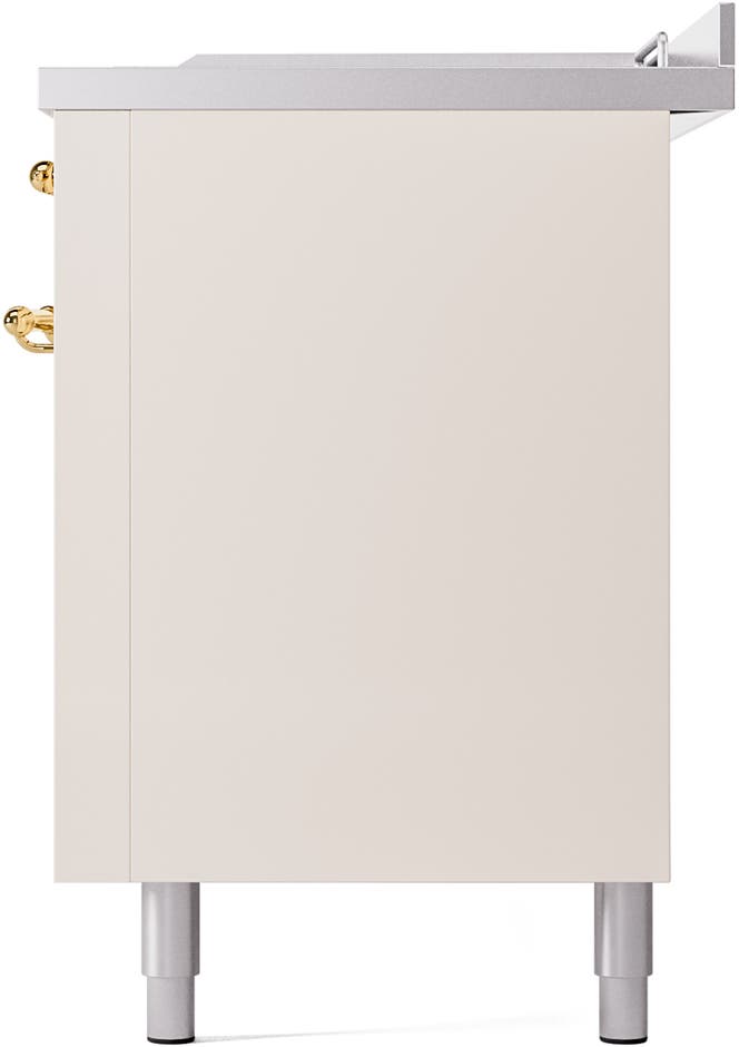Ilve UP60FSNMPAWGLP Antique White With Brass Trim, Lp